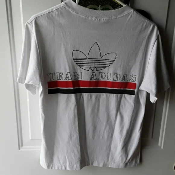 Vintage Team Adidas Trefoil Double Sided Graphic Tee - Picture 4 of 11